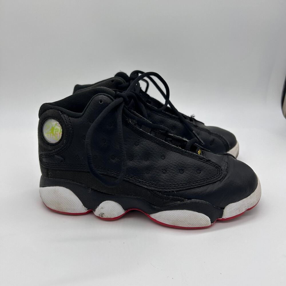 Nike Jordan 13 Retro Playoffs Boy's 13 Black Basketball Sneakers Athletic Shoes